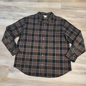 Carbon 2 cobalt Corduroy Shirt Mens XL Black Red Pliad Long‎ Sleeve Button Up